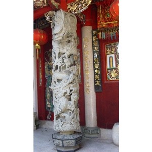 石雕龙柱07